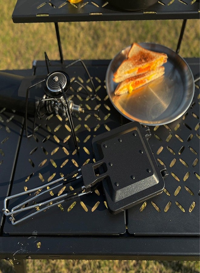 Jauarta Sandwich Maker Foldable Portable Non Stick Breakfast Maker Press Pan for Home Camping - Image 4